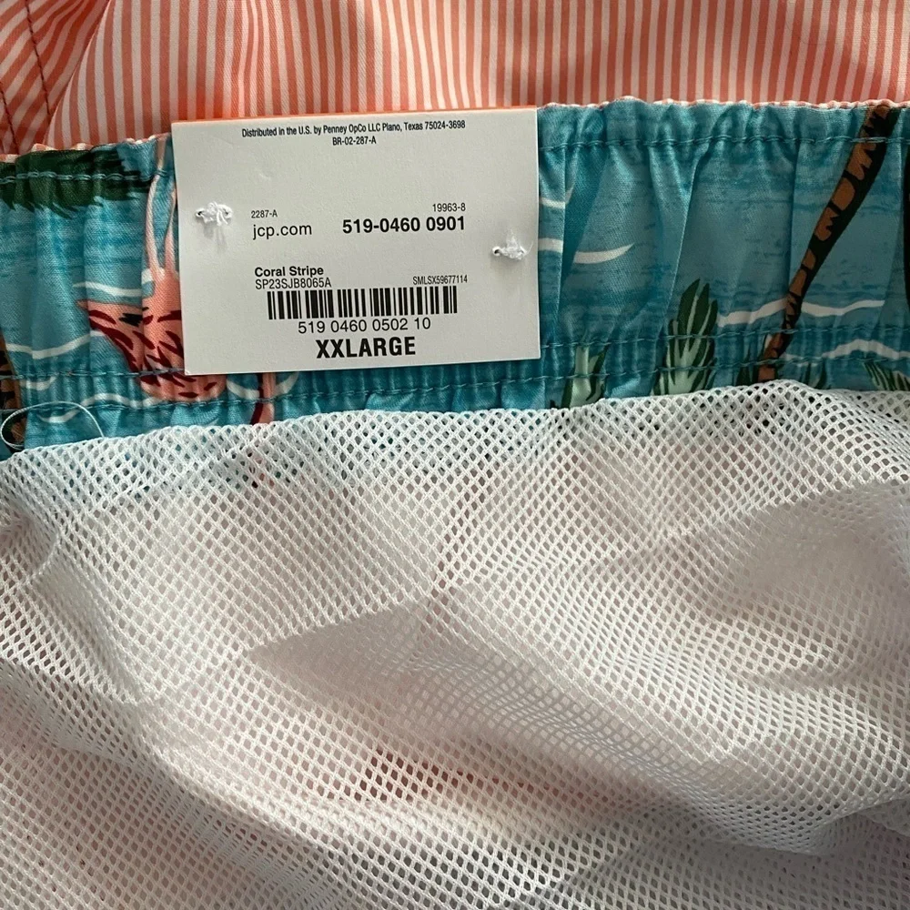 St. John's Bay Men's Lined Swim Short NWT Size XXL